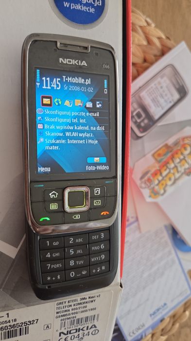 Nokia E66 PL bez simloka,  pudelko