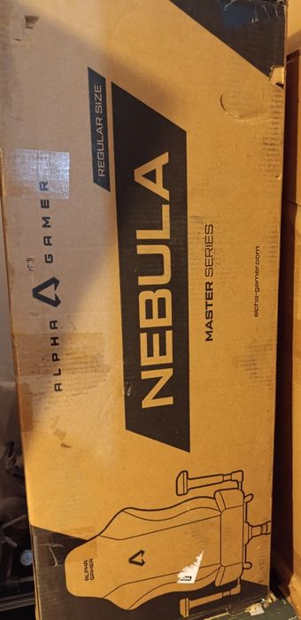 Cadeira gaming Alpha Gamer Nebula Castanha (na caixa)