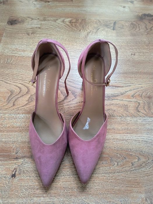 Czółenka pudrowy róż Next rozmiar 43