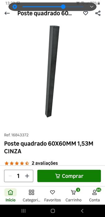 Grade vedaçao cinza