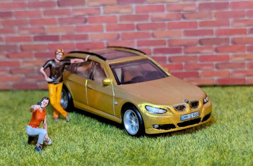 Matchbox 2012 BMW 3 Series Touring Pearl Gold Custom