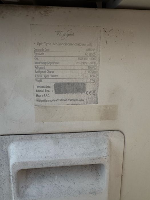 Кондиціонер  Whirlpool AMC 981