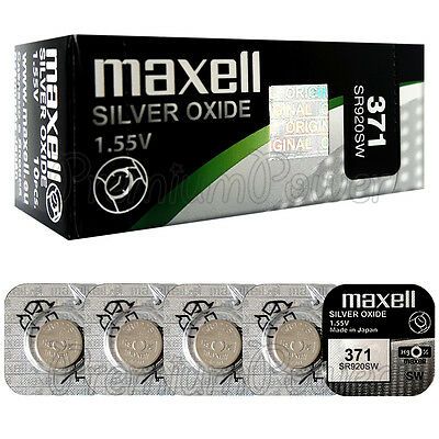 Pilha Maxell 371 1.55V SR69 SR920W 370 Relógios