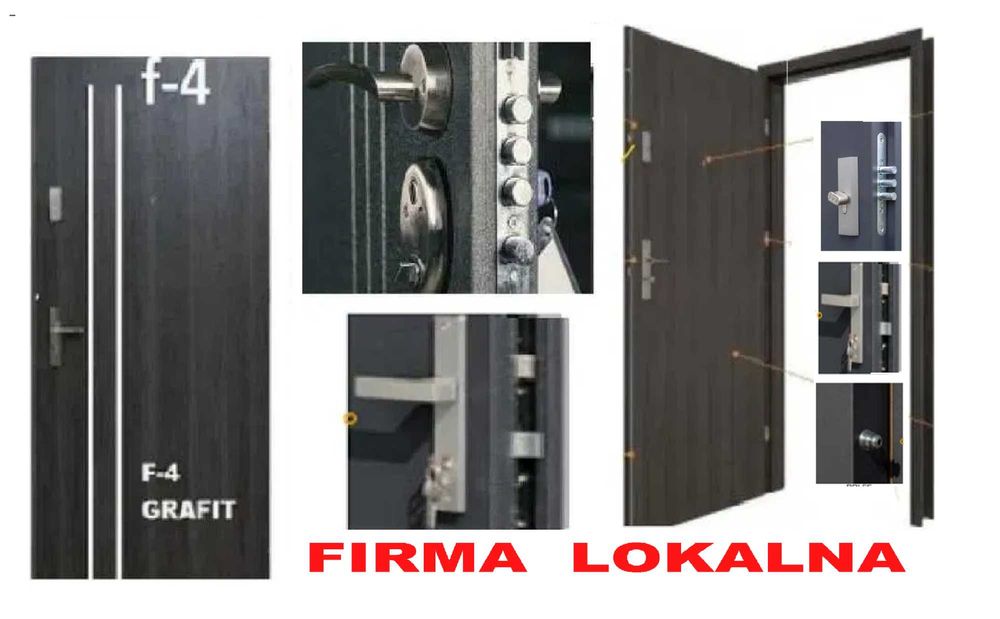 Drzwi ZEWNĘTRZNE wejściowe ,akustyczne z montażem antywłamaniowe