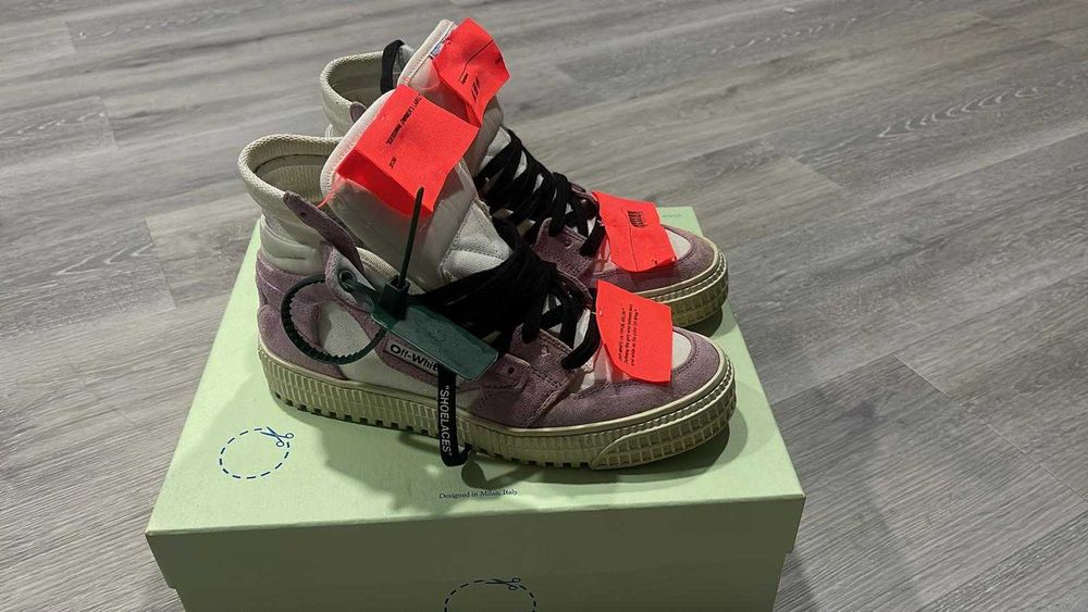 Off White - Off Court 3.0 Sneakers in Lilac/White Suede Mix