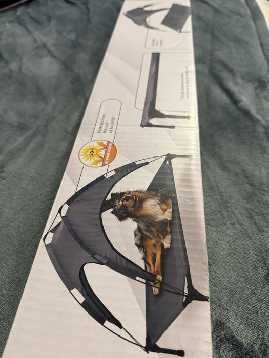 Лежак для собак Dog bed with sun shade "Zoofari"