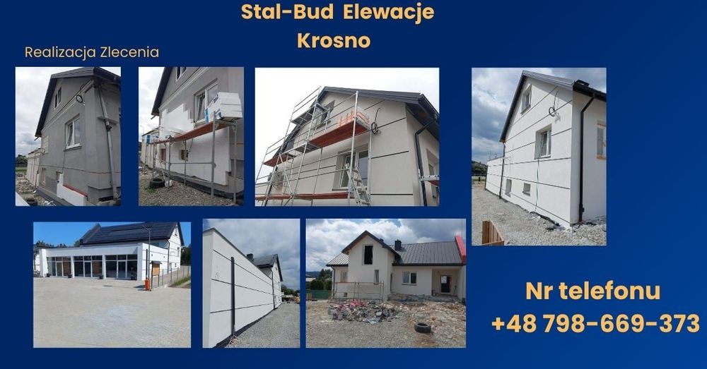 Elewacje/docieplenia/ termomodernizacje budynków