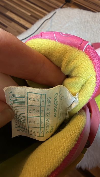Oxelo 30-32 rolki regulowane różowe