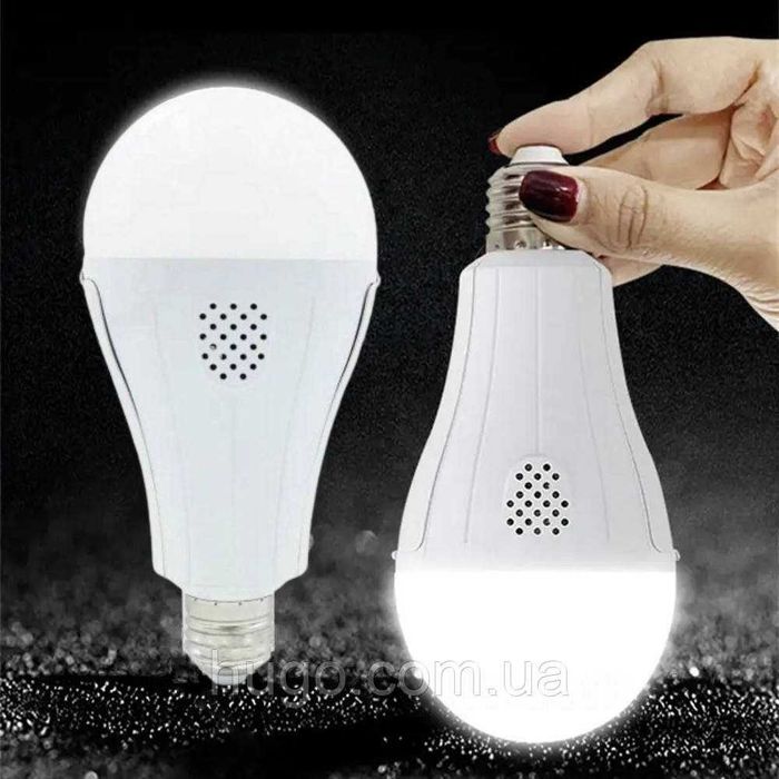 Светодиодная аварийная лампа Rainberg 2 АКБ 18650 20Вт с крючком Е27