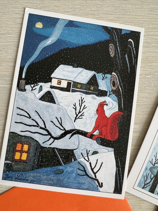 Дистівка з малюнком новорічним