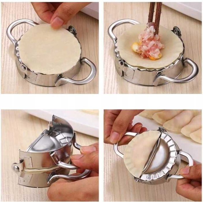 Maszynka do LEPIENIA PIEROGÓW Pierożków RAVIOLI FORMA Stalowa 7,5 cm