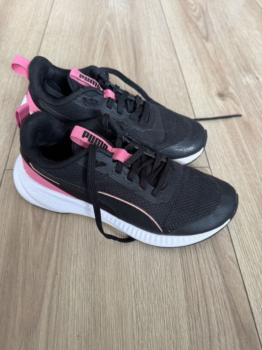 Buty puma 37  czarno rozowe