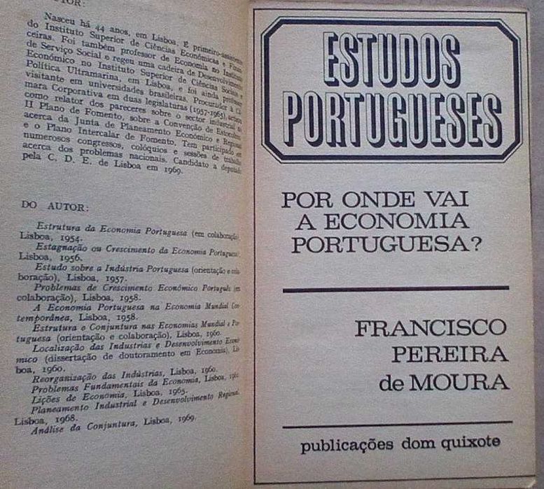 Por onde vai a Economia Portuguesa? - Francisco Pereira de Moura