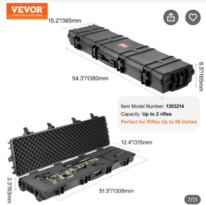 Vendo mala rígida para armas longas
