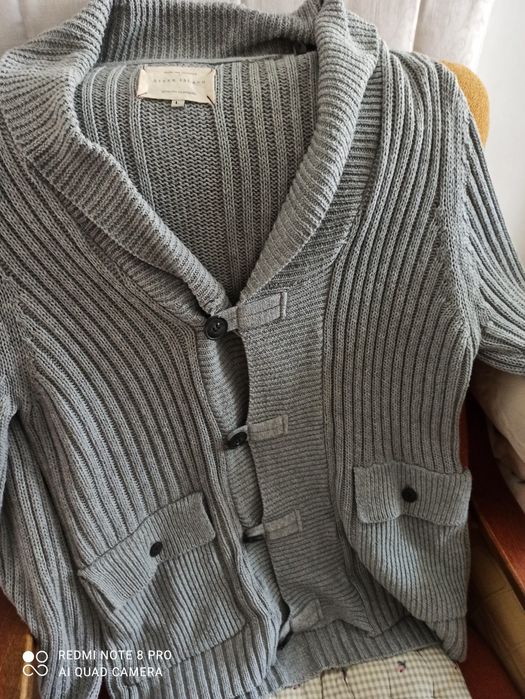 Sweter rozpinany męski