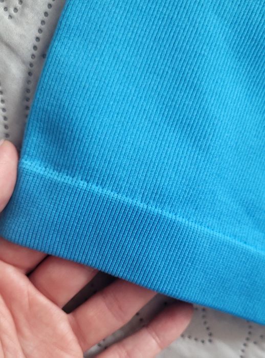 Nowy prążkowany asymetryczny top damski na jedno ramię nylon XS/S