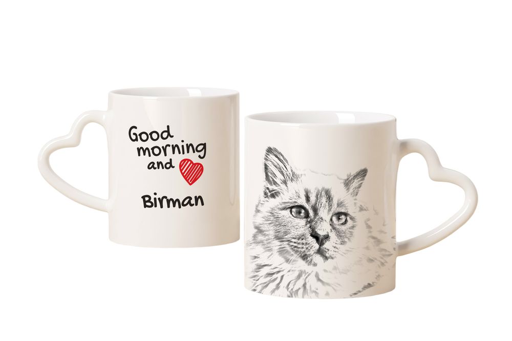 Kot birmański kubek z kotem good morning serce Art-Dog