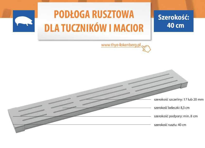 ruszta betonowe dla bydła i trzody