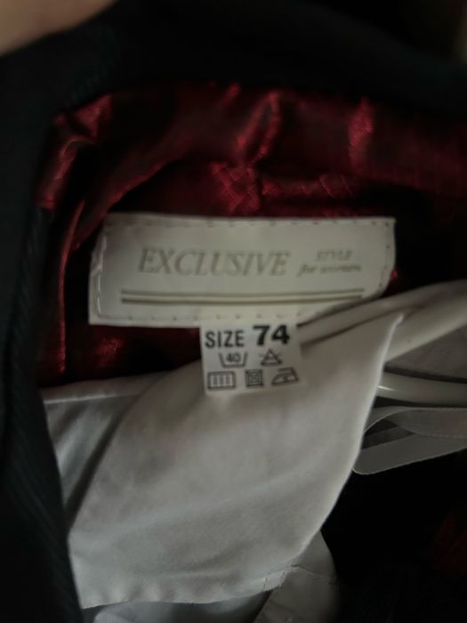 Chrzest Garnitur 4-części plus koszula biała body rozm. 74