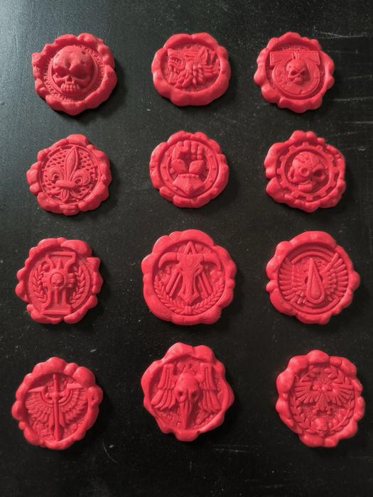 Эмблема Warhammer 40,000 / декоративная печать (ручная работа)