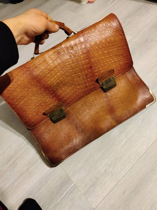 Кожанная мужская сумка