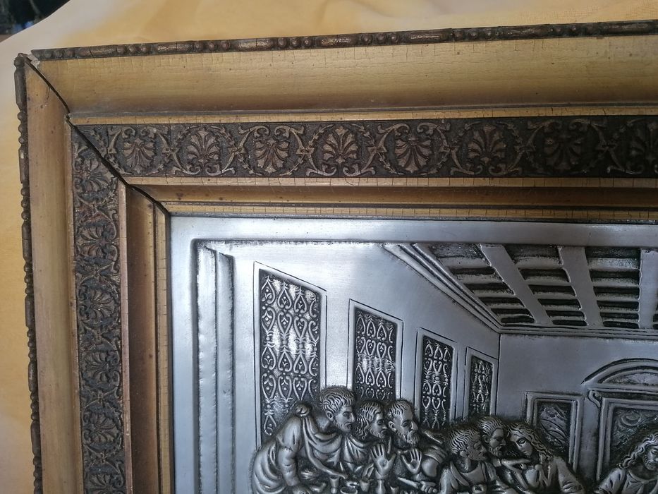 Quadro antigo Última Ceia