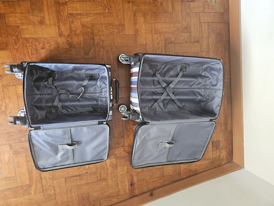 Conjunto de malas em couro