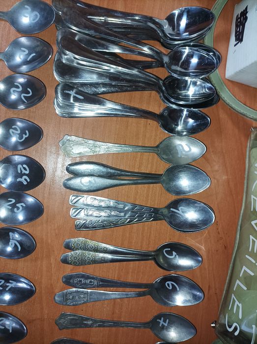 Ложки чайні виделки нержавійка столові ложки