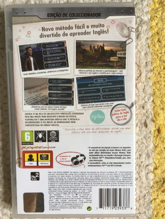 Jogo PSP PLAYenglish - Uma Aventura Didática