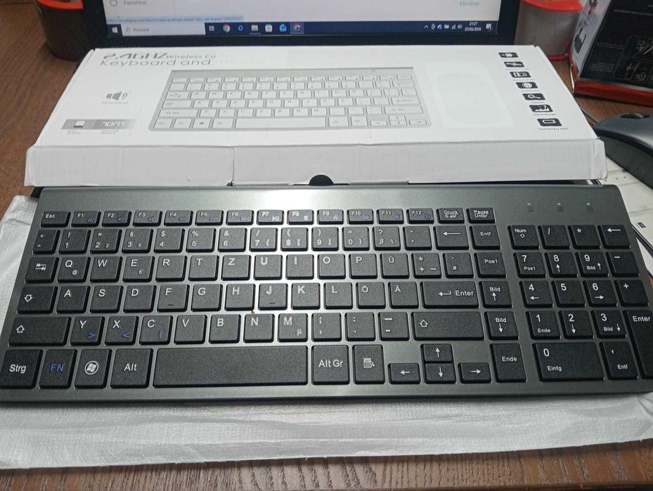 Teclado Wireless NVAHVA Ultra-Thin 2.4GHz (Novo)