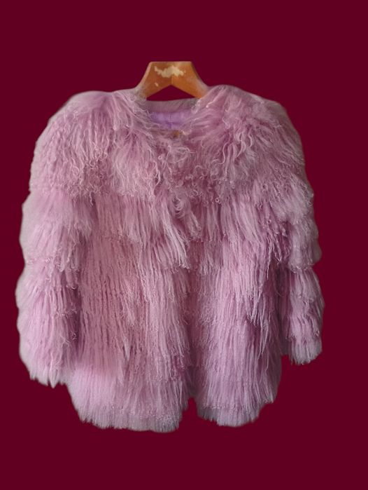 Ог 108см. Натуральная лама. Шуба, полушубок