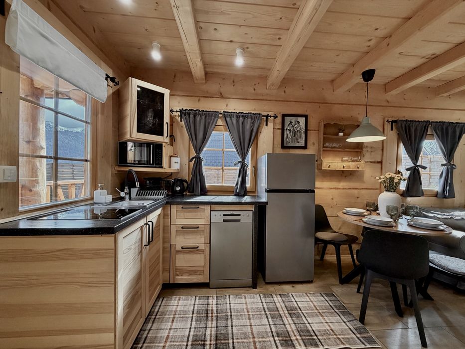 Domek z jacuzzi i widokiem na Tatry blisko Zakopanego cisza i relaks