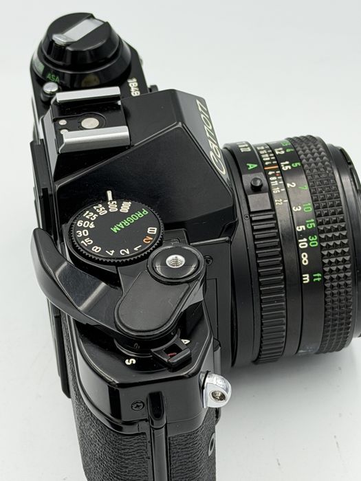 Canon AE 1 Program + 50mm 1.8 FD top stan po serwisie Czarna Piękniść Nowe uszczelnienia
