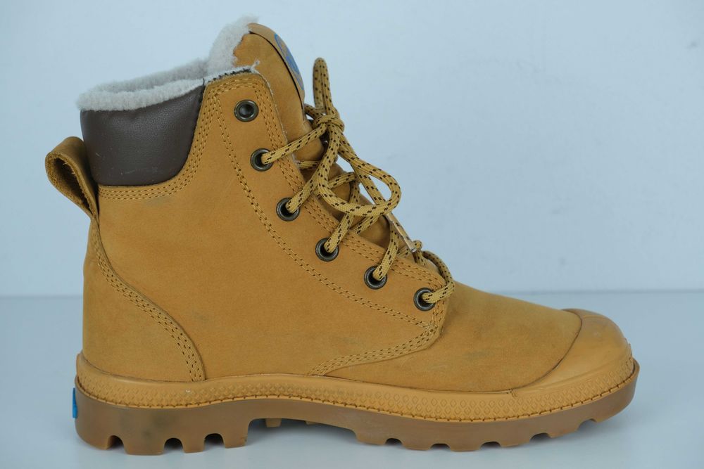 Palladium ocieplane skóra skórzane trampki/ trapery damskie r 36