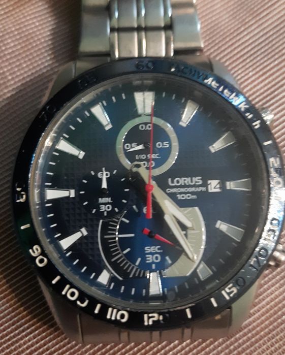 Zegarek Lorus Chronograph VD57-X102 Japan Movement – męski, 100m WR, stan użytkowy