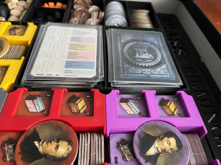 Insert / organizer 3D do gry planszowej Brass: Birmingham Rebel