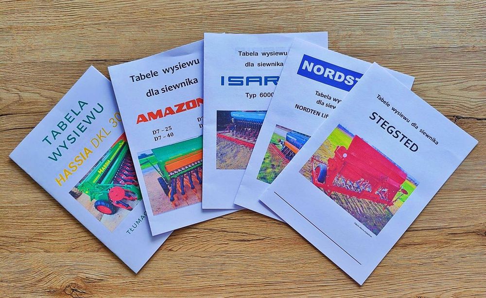 PL Tabela wysiewu Hassia DAS DBS DCS DES Instrukcja obsługi siewnika