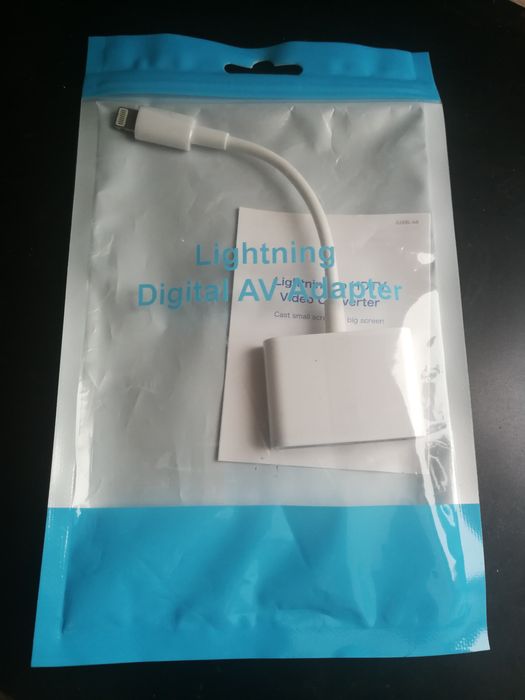 PRZEJŚCIÓWKA Adapter Hub AV Kabel Lightning HDMI Full HD 1080p iPhone