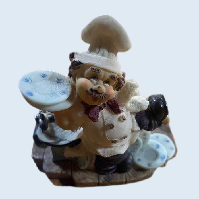 Boneco Cozinheiro em resina