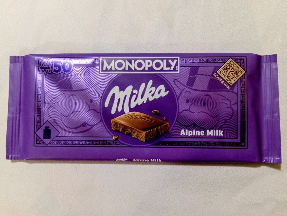 Czekolada Milka Monopoly 100g. 5 szt.