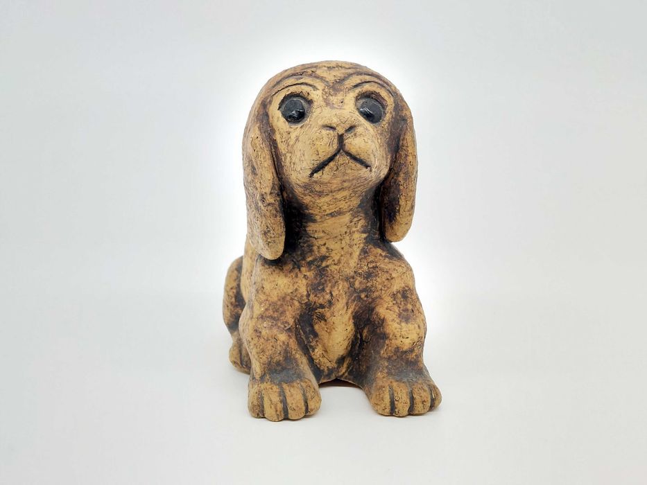Pies Figurka ceramiczna ciężka na taras ogród wys.11cm kolekcje
