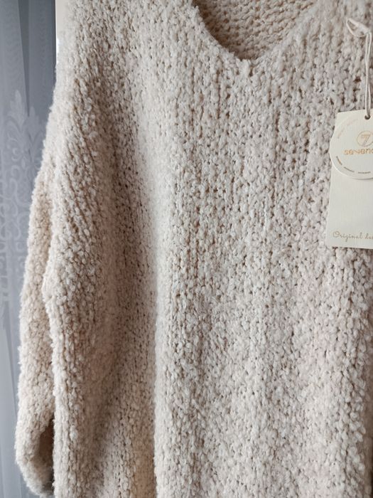 Sweterek damski włoski bukla biust 130