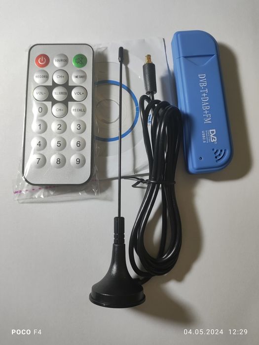 RTL SDR Радіоприймач 500кГц-1.7ГГц RTL2832U R860