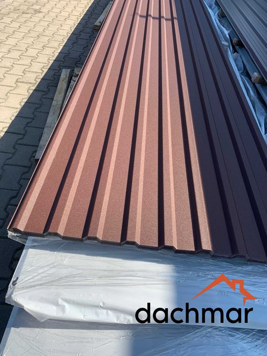 Blacha trapezowa T-18 MAT 8017 brąz