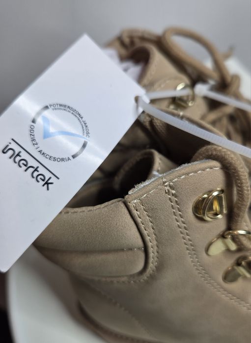 Buty Beżowe Damskie Cleve Rozm: 37