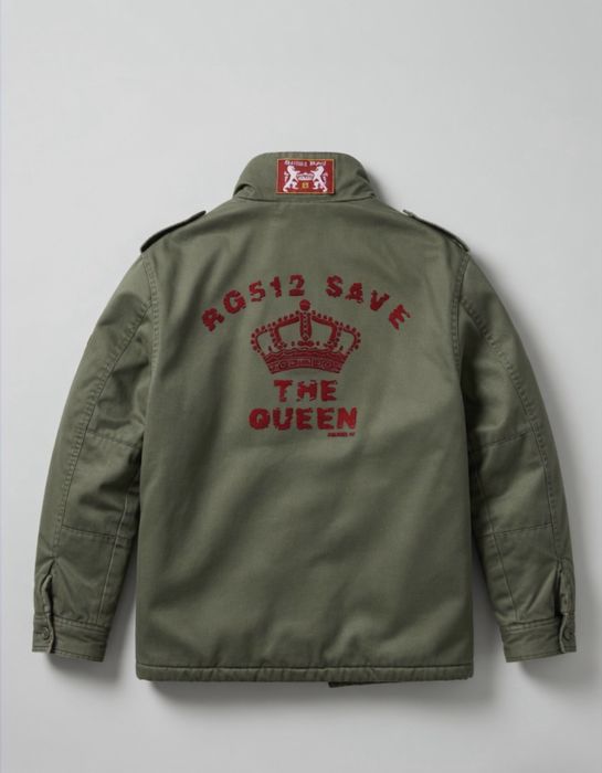 Jaqueta Rough Soul RGS12 Save The Queen Militar Verde