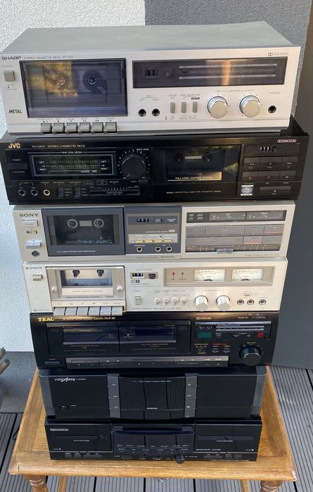 Magnetofon Sony Teac JVC Hitachi Sharp Kenwood
