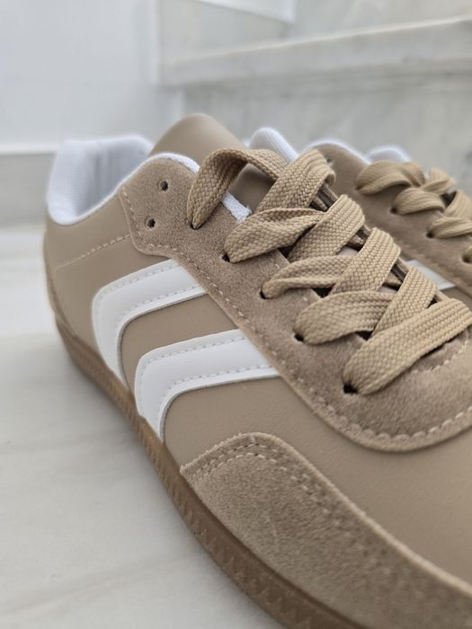 Ténis  casual Bege/Camel-NOVOS