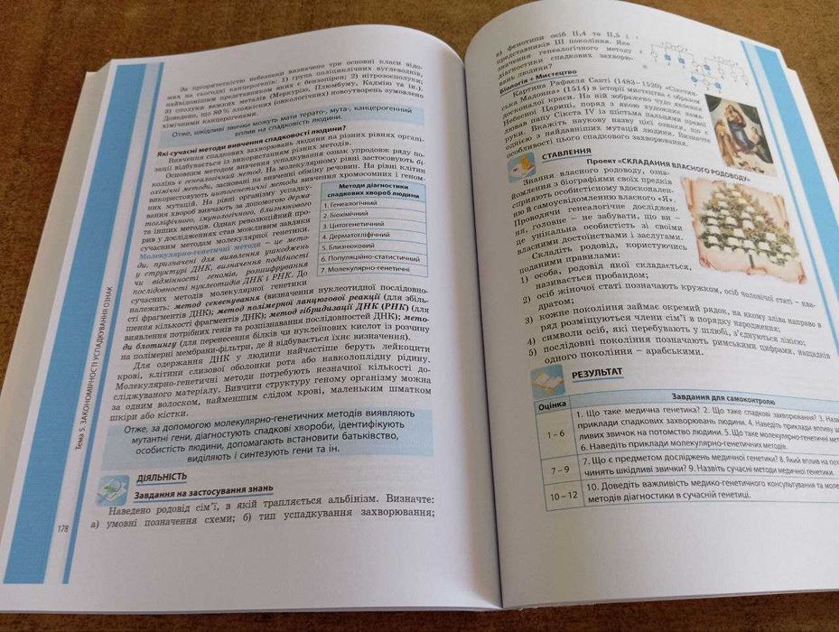 Шкільний підручник, біологія 9 клас, Соболь В.І.