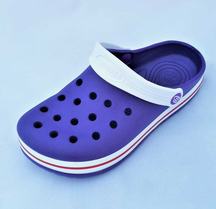 Женские тапочки CROCS сиреневые Кроксы шлёпки сланцы